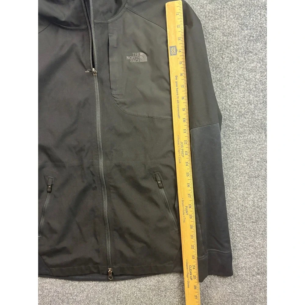 The North Face Softshell Hoodie Mens Small Black Full Zip Jacket